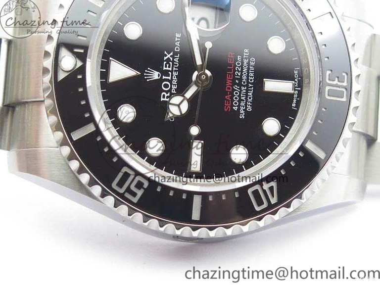 MiroTime 1225 Durable Sea Dweller 126600 2017 43mm SS BP Maker 1:1 Best Edition Black Dial On SS Bracelet ETA 3575